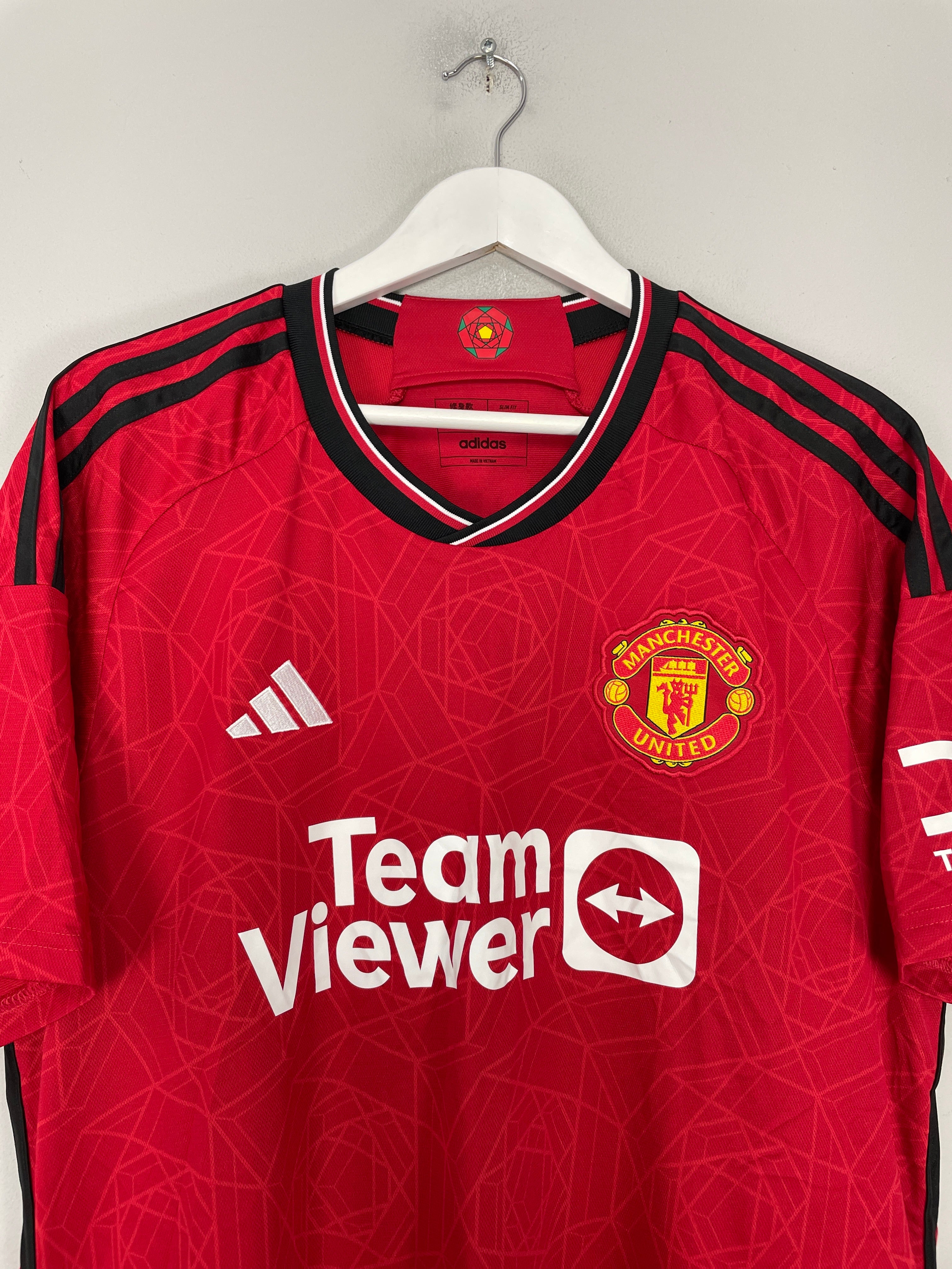 Shop 2023/24 MANCHESTER UNITED MARTINEZ #6 HOME SHIRT (XL) ADIDAS, classic football shirts, vintage football shirts & retro soccer jerseys at Cult Kits