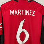 Shop 2023/24 MANCHESTER UNITED MARTINEZ #6 HOME SHIRT (XL) ADIDAS, classic football shirts, vintage football shirts & retro soccer jerseys at Cult Kits