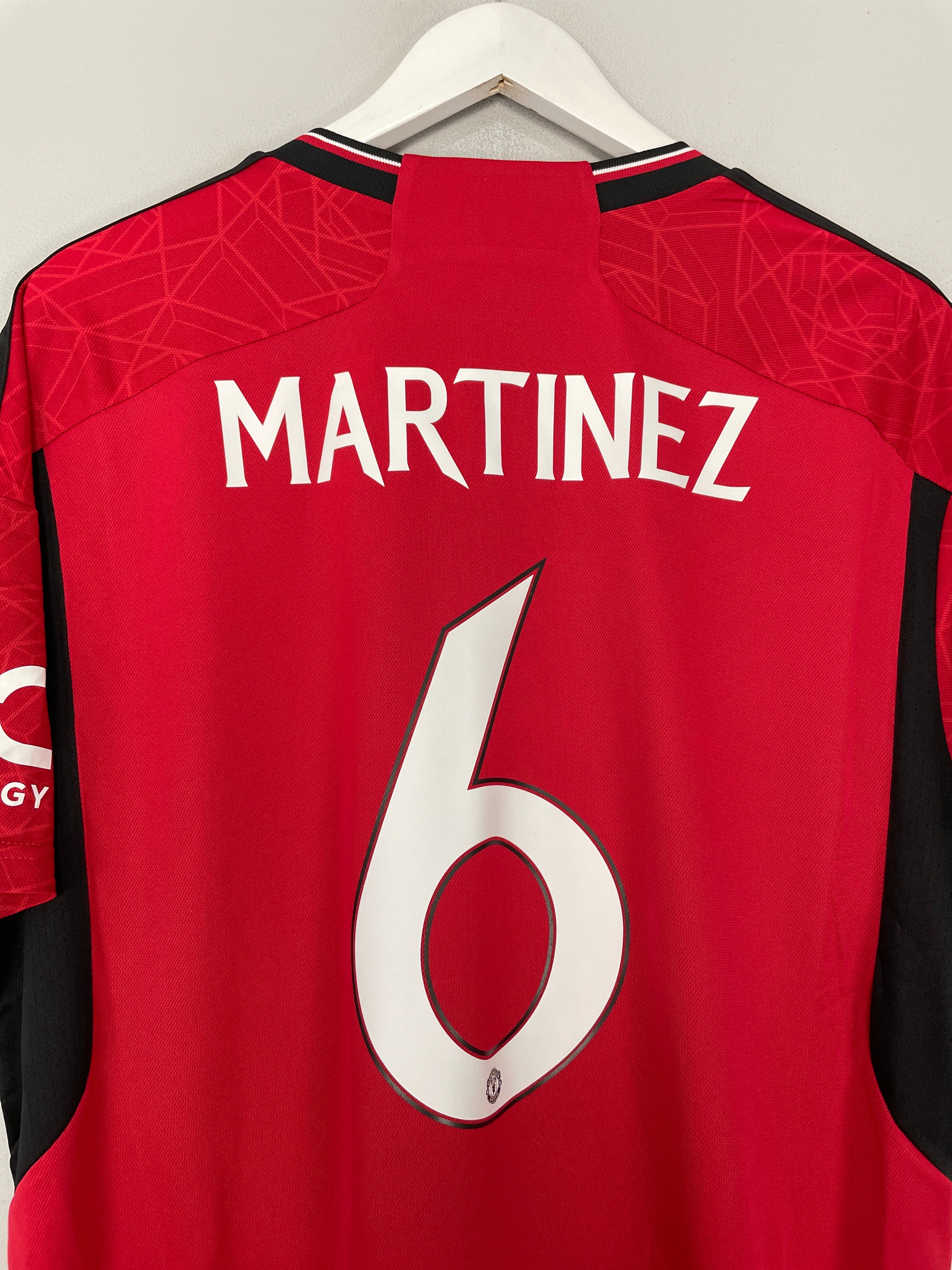 Shop 2023/24 MANCHESTER UNITED MARTINEZ #6 HOME SHIRT (XL) ADIDAS, classic football shirts, vintage football shirts & retro soccer jerseys at Cult Kits