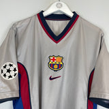 Shop 1999/00 BARCELONA AWAY SHIRT C/L (XL) NIKE, classic football shirts, vintage football shirts & retro soccer jerseys at Cult Kits