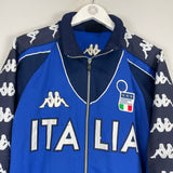 Shop 2000 ITALY TRAINING JACKET (XXL) KAPPA, classic football shirts, vintage football shirts & retro soccer jerseys at Cult Kits