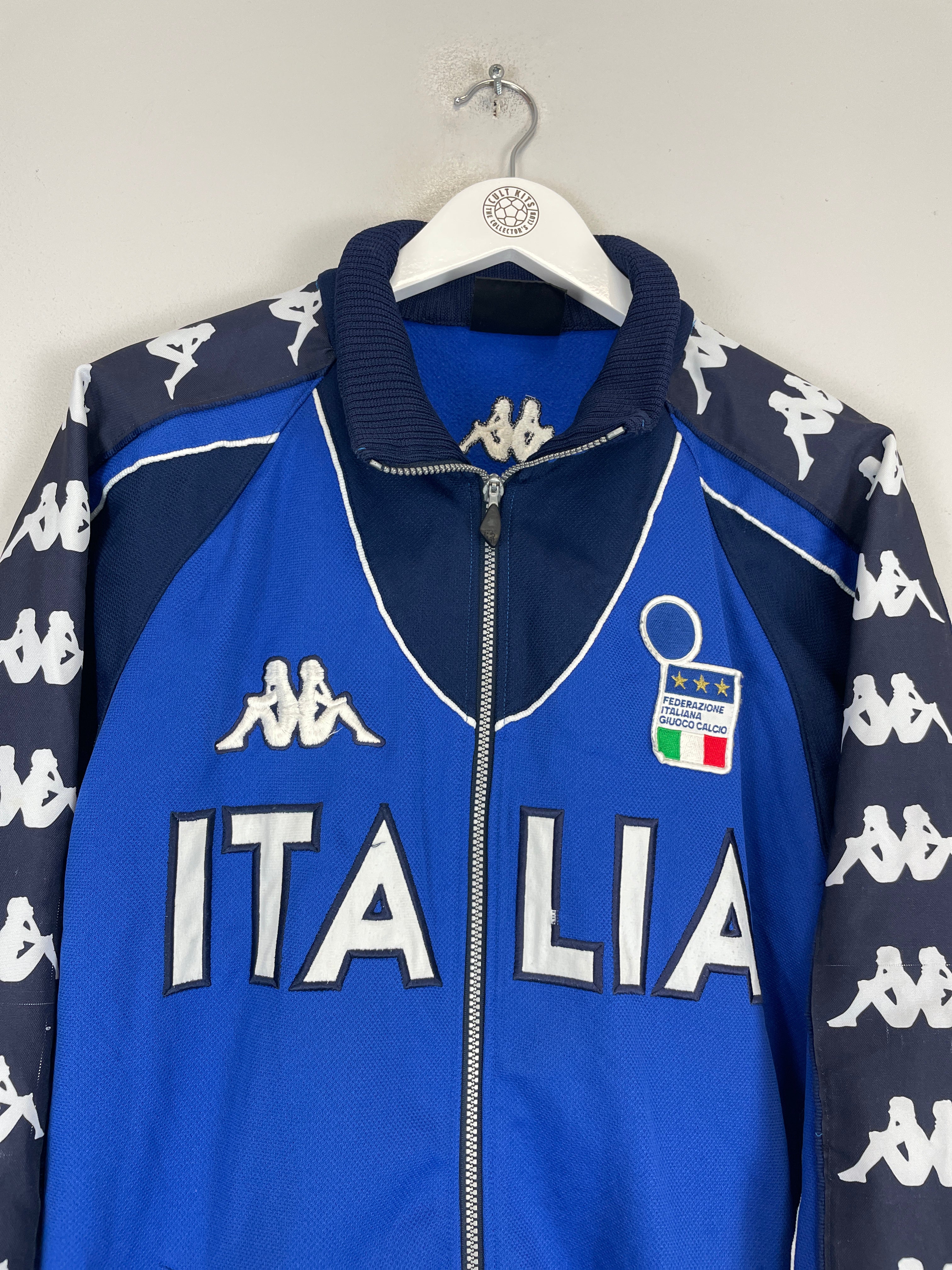 Shop 2000 ITALY TRAINING JACKET (XXL) KAPPA, classic football shirts, vintage football shirts & retro soccer jerseys at Cult Kits