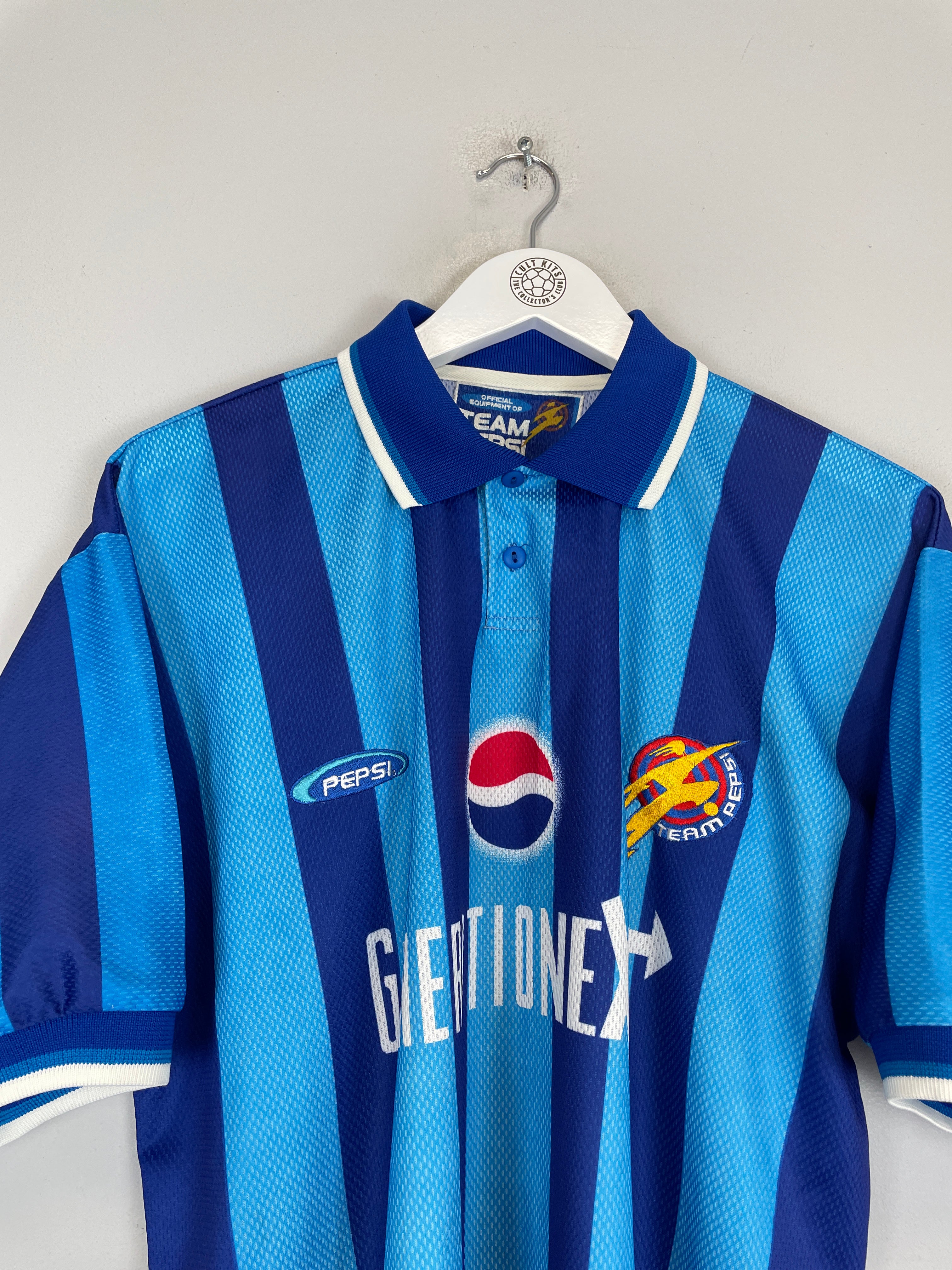 Shop 1997 PEPSI 'GENERATION NEXT' SHIRT (L), classic football shirts, vintage football shirts & retro soccer jerseys at Cult Kits