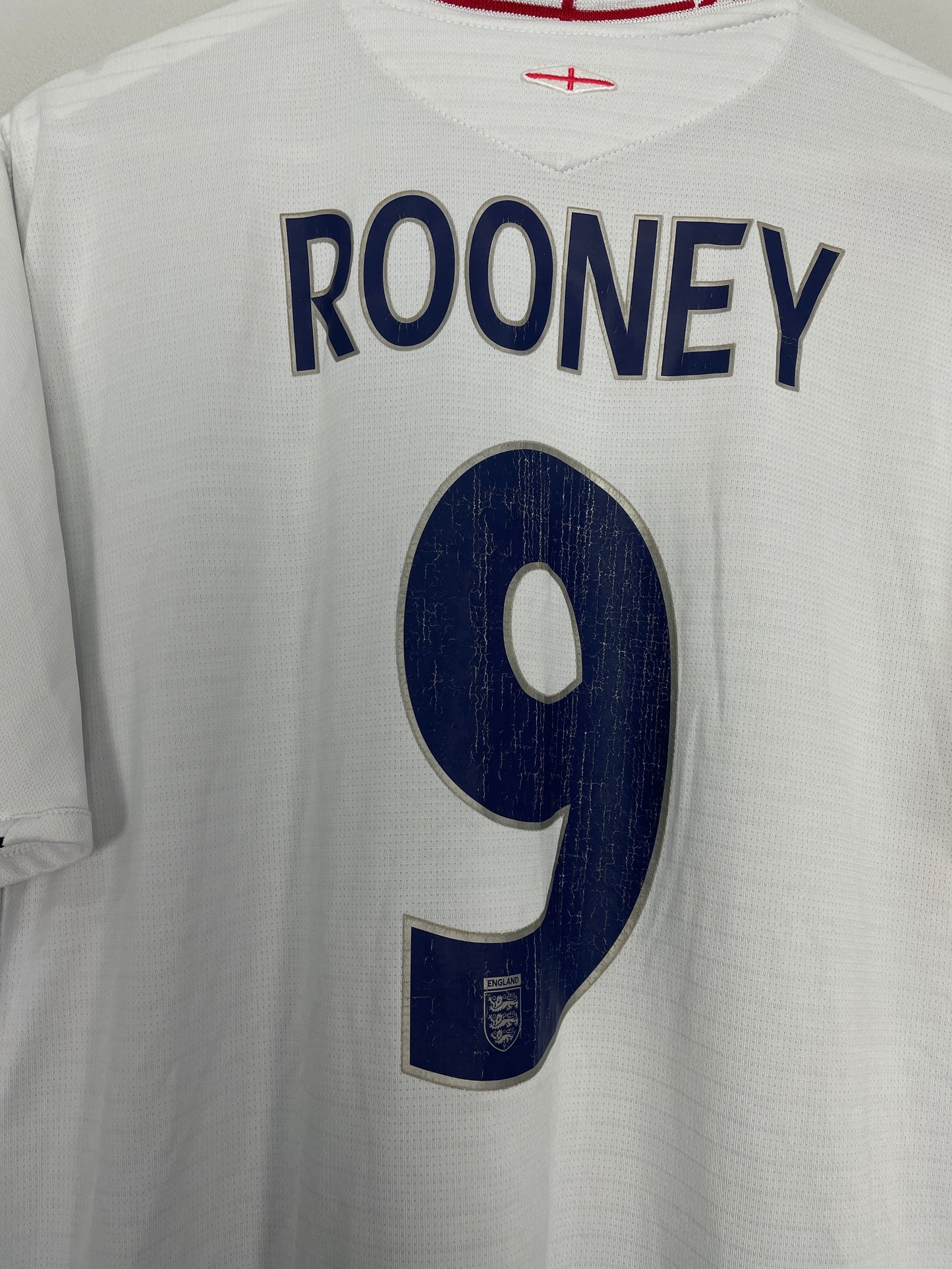2005/07 ENGLAND ROONEY #9 HOME SHIRT (XXL) UMBRO