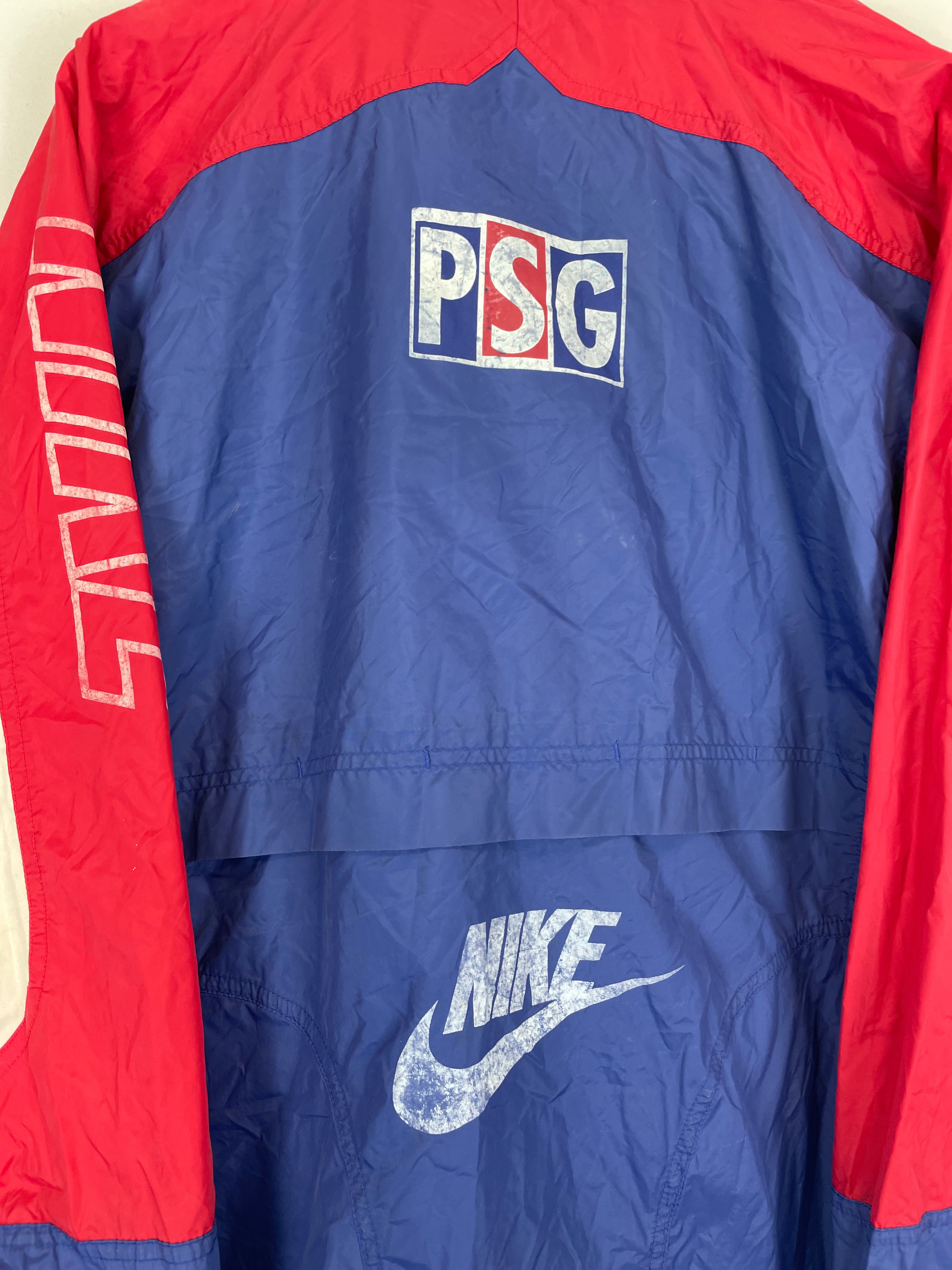 Shop 1995/96 PSG TRAINING JACKET (XL) NIKE, classic football shirts, vintage football shirts & retro soccer jerseys at Cult Kits