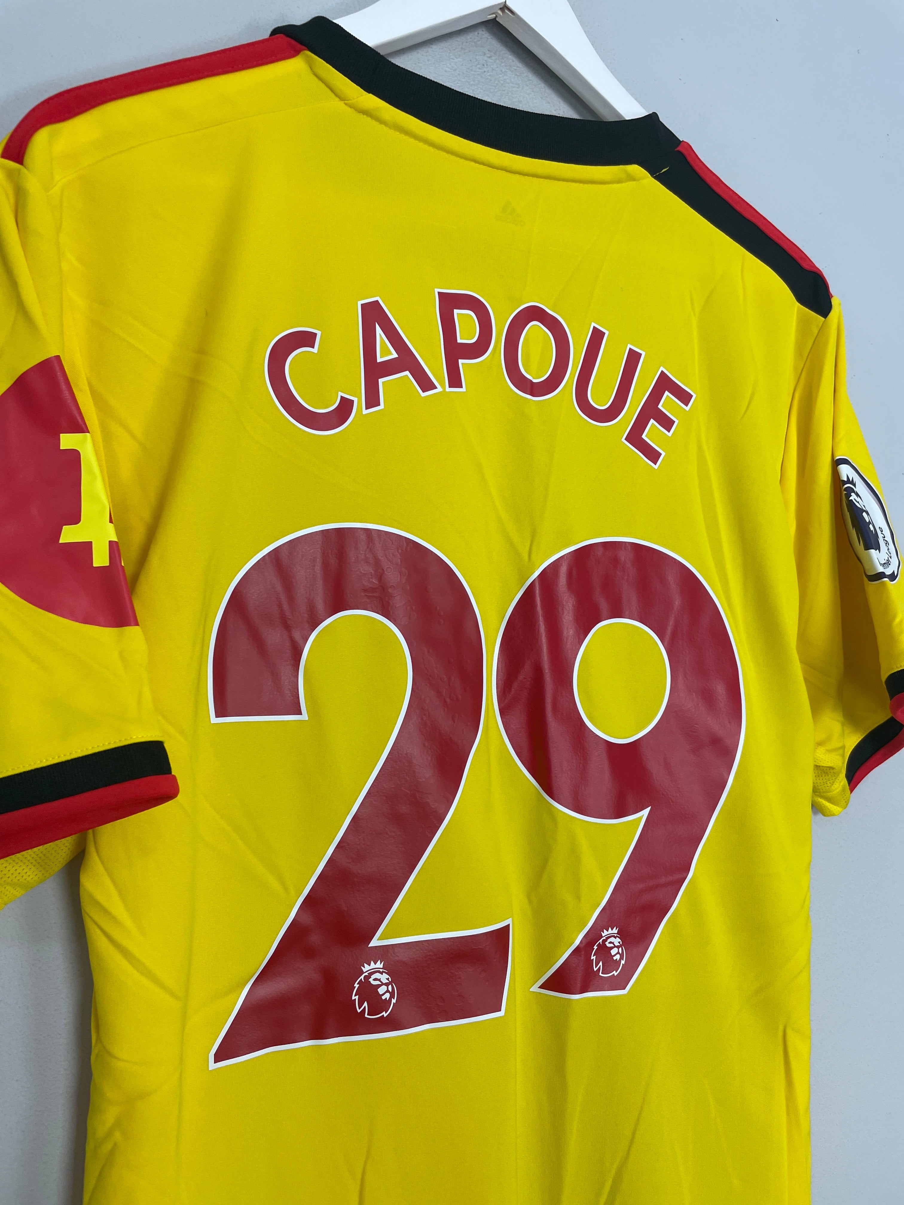 Shop 2019/20 WATFORD CAPOUE #29 *MATCH ISSUE* HOME SHIRT (L) ADIDAS, classic football shirts, vintage football shirts & retro soccer jerseys at Cult Kits