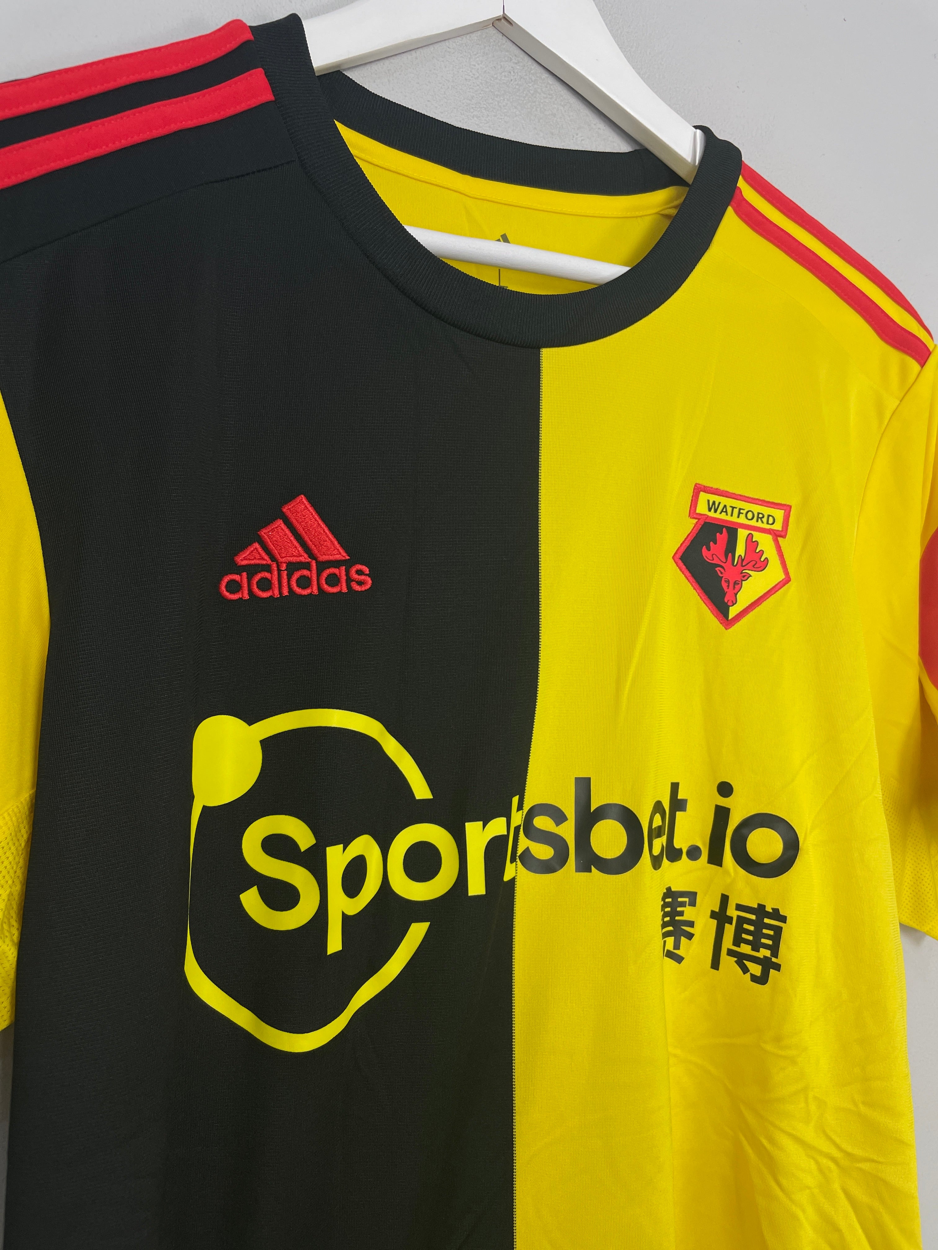 Shop 2019/20 WATFORD CAPOUE #29 *MATCH ISSUE* HOME SHIRT (L) ADIDAS, classic football shirts, vintage football shirts & retro soccer jerseys at Cult Kits