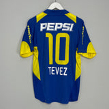 Shop 2004/05 BOCA JUNIORS TEVEZ #10 HOME SHIRT (M) NIKE, classic football shirts, vintage football shirts & retro soccer jerseys at Cult Kits