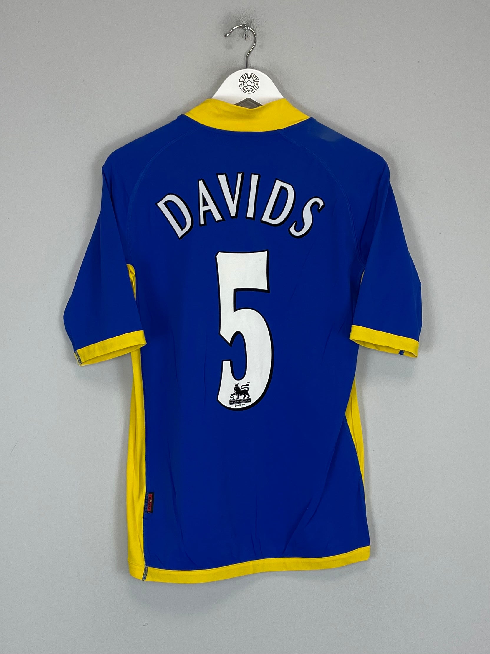 Shop 2005/06 TOTTENHAM DAVIDS #5 AWAY SHIRT (L) KAPPA, classic football shirts, vintage football shirts & retro soccer jerseys at Cult Kits