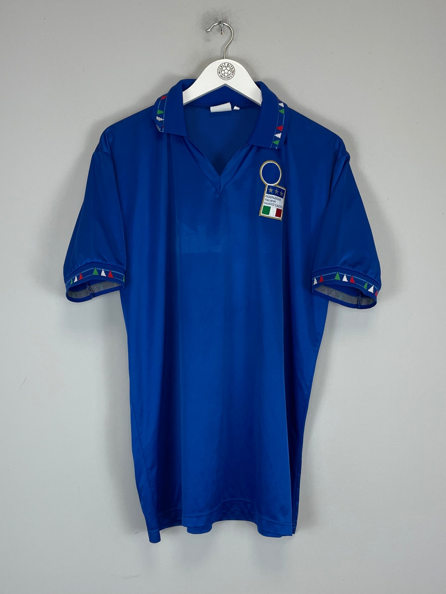 Shop 1992/93 ITALY HOME SHIRT (XL) DIADORA, classic football shirts, vintage football shirts & retro soccer jerseys at Cult Kits