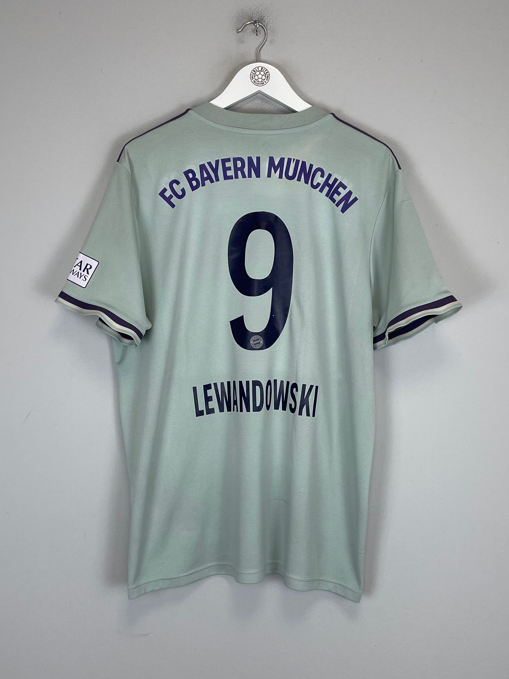 Shop 2018/19 BAYERN MUNICH LEWANDOWSKI #9 AWAY SHIRT (XL) ADIDAS, classic football shirts, vintage football shirts & retro soccer jerseys at Cult Kits