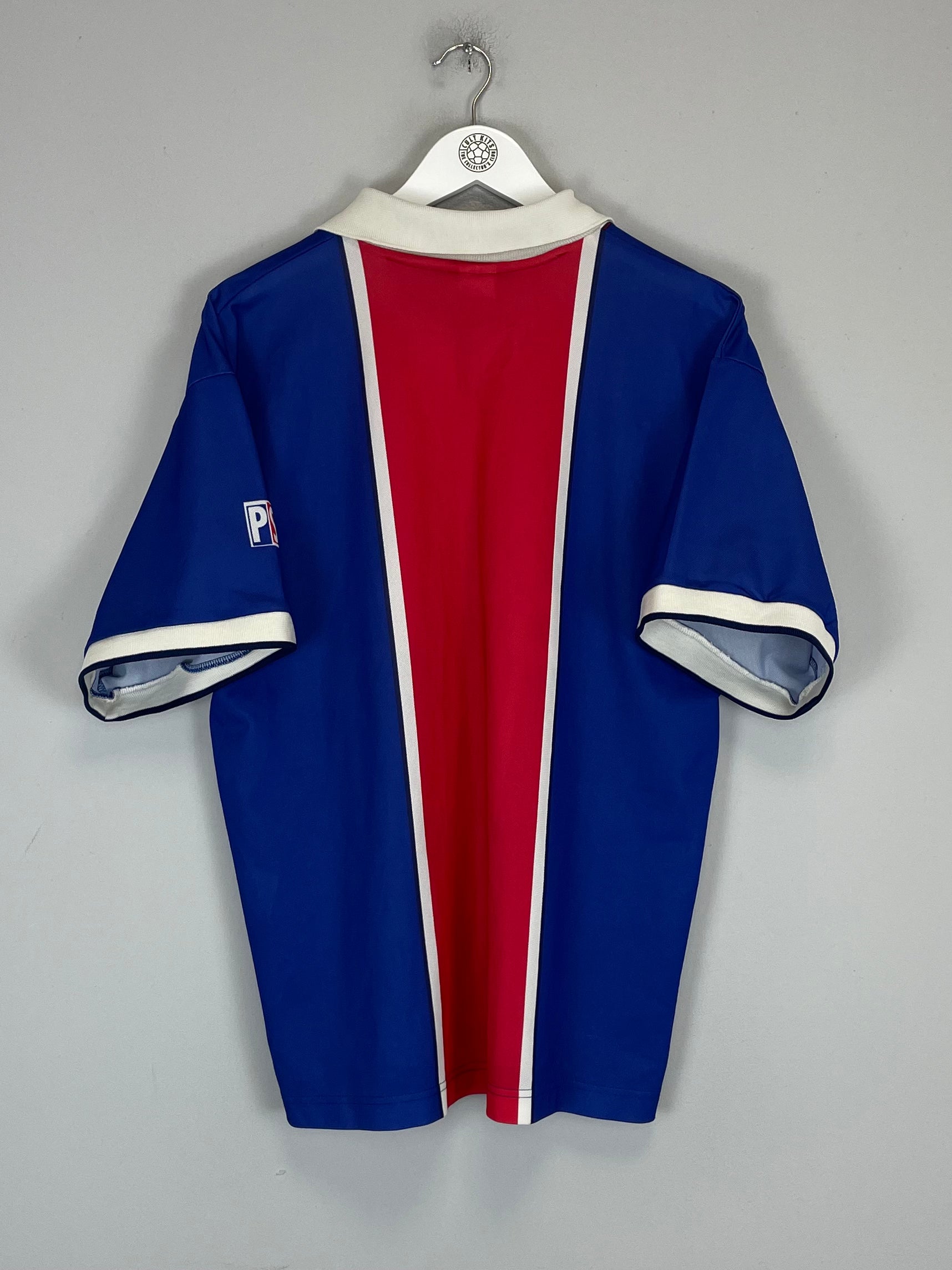 Shop 1997/98 PSG HOME SHIRT (L) NIKE, classic football shirts, vintage football shirts & retro soccer jerseys at Cult Kits