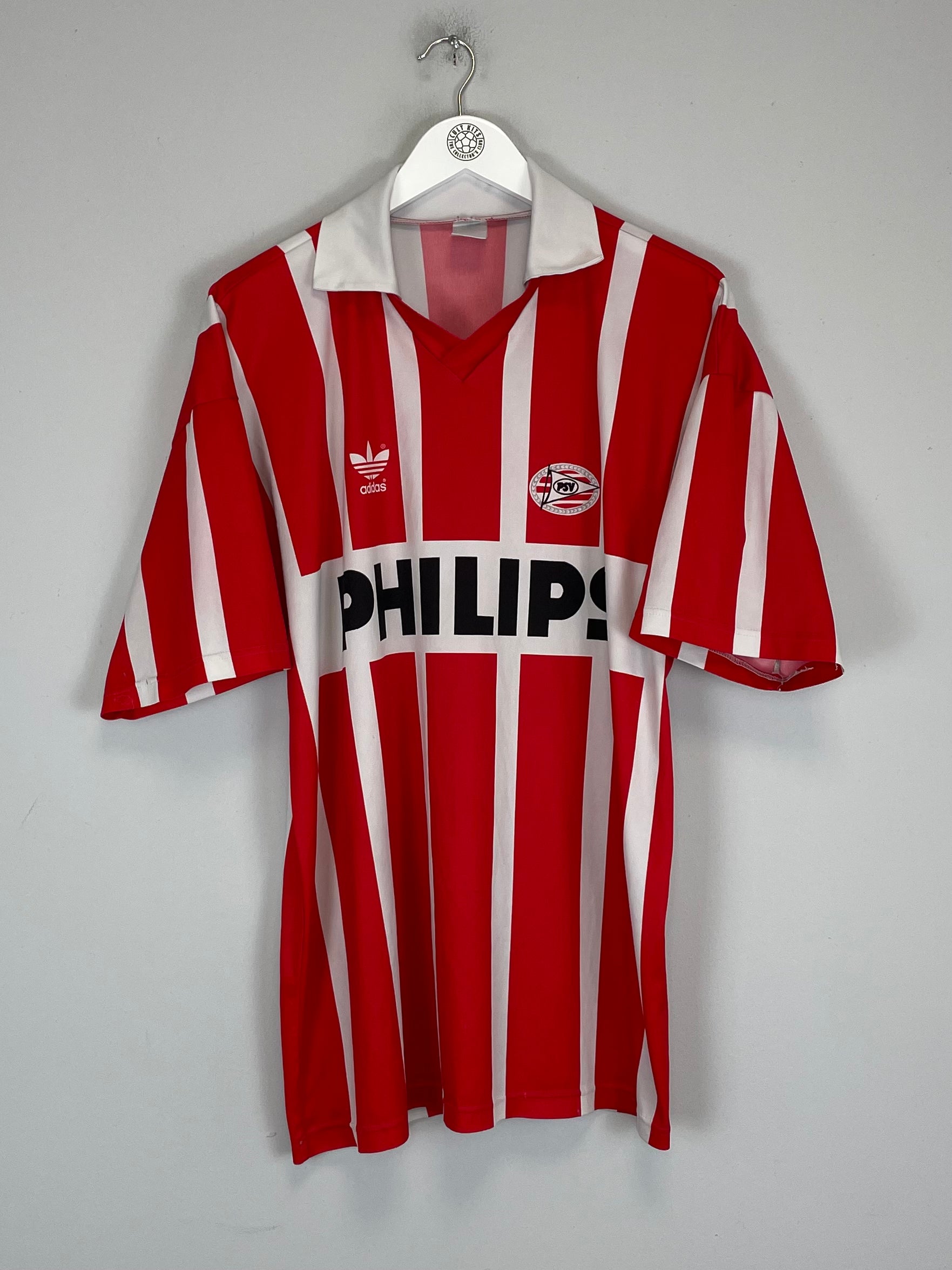 Shop 1990/92 PSV HOME SHIRT (L) ADIDAS, classic football shirts, vintage football shirts & retro soccer jerseys at Cult Kits