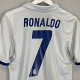 Shop 2016/17 REAL MADRID RONALDO #7 HOME SHIRT (S) ADIDAS, classic football shirts, vintage football shirts & retro soccer jerseys at Cult Kits
