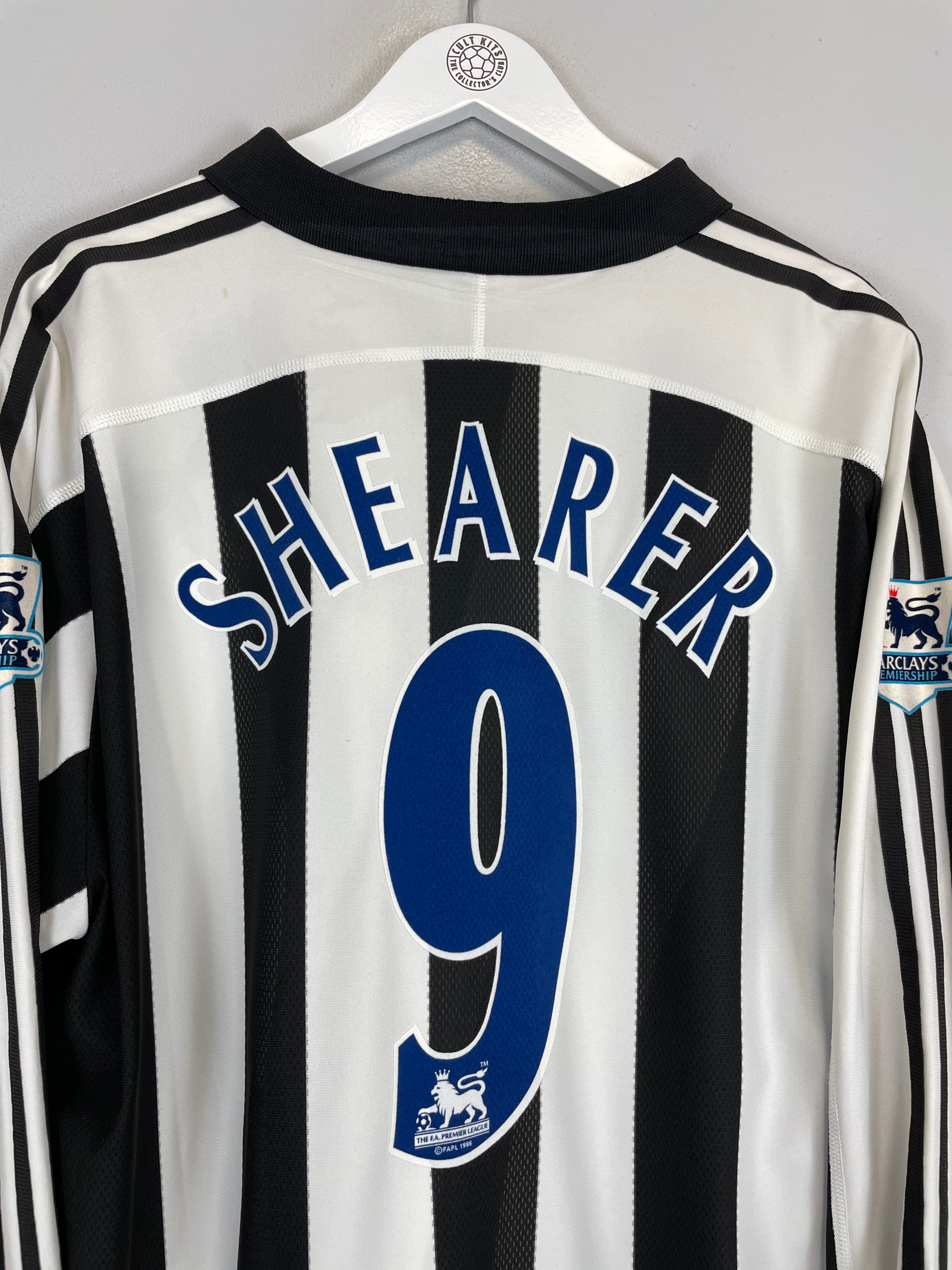 Shop 2003/05 NEWCASTLE UNITED SHEARER #9 L/S HOME SHIRT (XXL) ADIDAS, classic football shirts, vintage football shirts & retro soccer jerseys at Cult Kits
