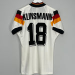 Shop 1992/94 GERMANY KLINSMANN #18 HOME SHIRT (S) ADIDAS, classic football shirts, vintage football shirts & retro soccer jerseys at Cult Kits