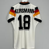 Shop 1992/94 GERMANY KLINSMANN #18 HOME SHIRT (S) ADIDAS, classic football shirts, vintage football shirts & retro soccer jerseys at Cult Kits