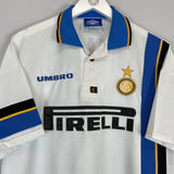 Shop 1997/98 INTER MILAN RONALDO #10 AWAY SHIRT (XL) UMBRO, classic football shirts, vintage football shirts & retro soccer jerseys at Cult Kits