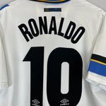 Shop 1997/98 INTER MILAN RONALDO #10 AWAY SHIRT (XL) UMBRO, classic football shirts, vintage football shirts & retro soccer jerseys at Cult Kits