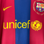 Shop 2007/08 BARCELONA RONALDINHO #10 HOME SHIRT (M) NIKE, classic football shirts, vintage football shirts & retro soccer jerseys at Cult Kits