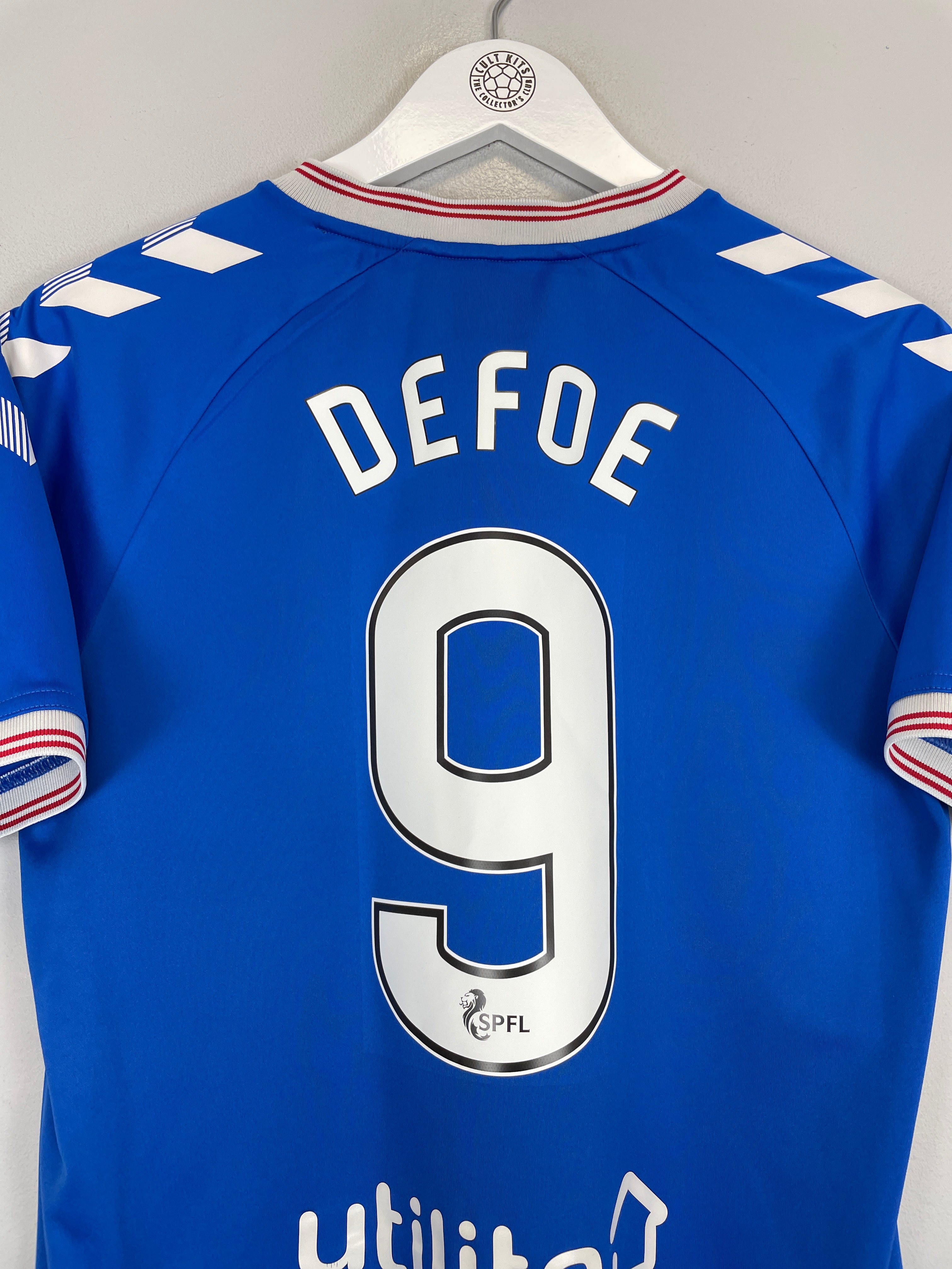Shop 2019/20 RANGERS DEFOE #9 HOME SHIRT (S) HUMMEL, classic football shirts, vintage football shirts & retro soccer jerseys at Cult Kits