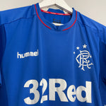Shop 2018/19 RANGERS HOME SHIRT (M) HUMMEL, classic football shirts, vintage football shirts & retro soccer jerseys at Cult Kits