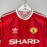 1990/92 MANCHESTER UNITED HOME SHIRT (S) ADIDAS