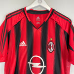 Shop 2004/05 AC MILAN KAKA #22 *PLAYER ISSUE* HOME SHIRT (XL) ADIDAS, classic football shirts, vintage football shirts & retro soccer jerseys at Cult Kits