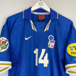 Shop 1996/97 ITALY DEL PIERO #14 HOME SHIRT (L) NIKE, classic football shirts, vintage football shirts & retro soccer jerseys at Cult Kits