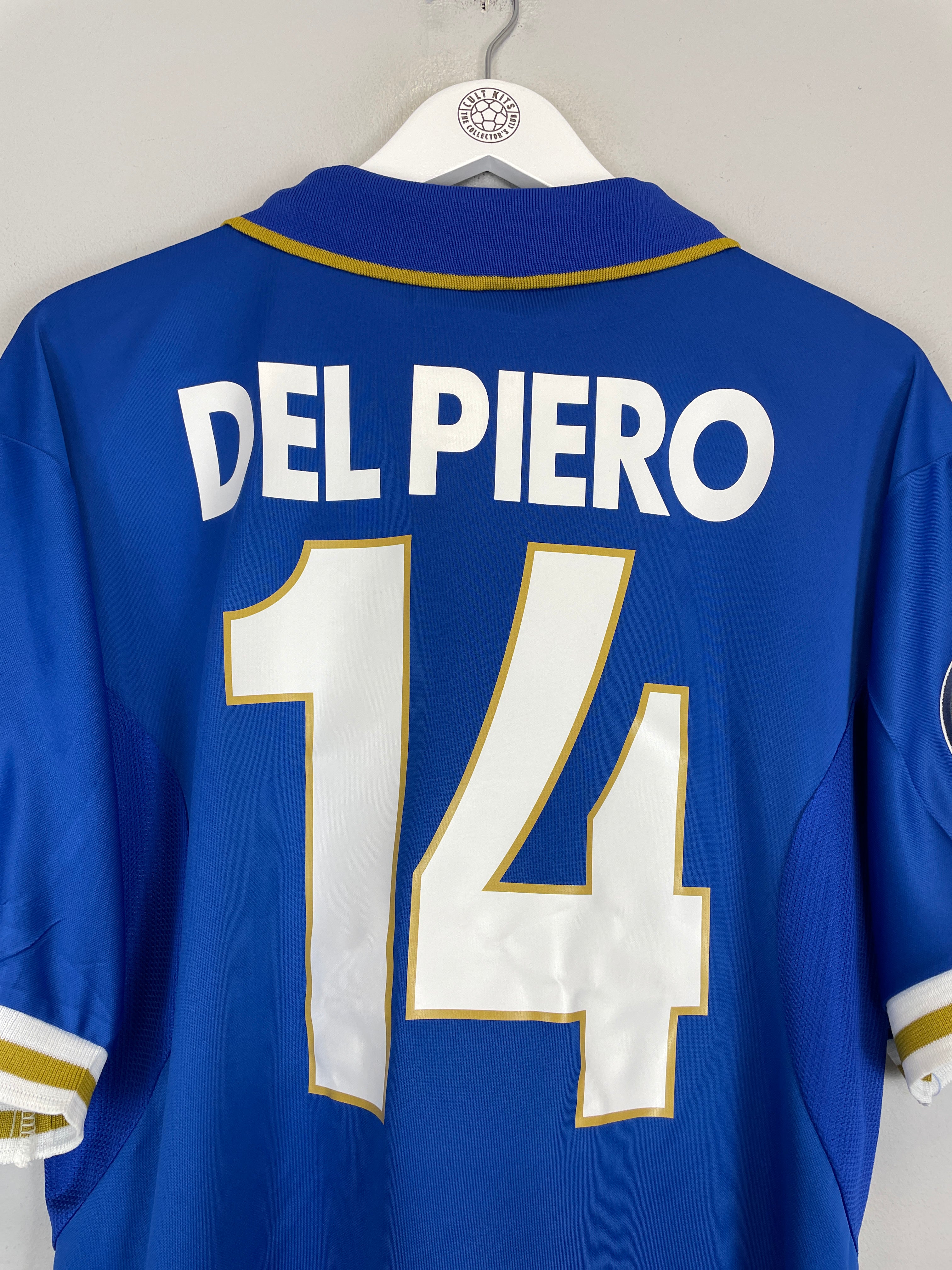 Shop 1996/97 ITALY DEL PIERO #14 HOME SHIRT (L) NIKE, classic football shirts, vintage football shirts & retro soccer jerseys at Cult Kits