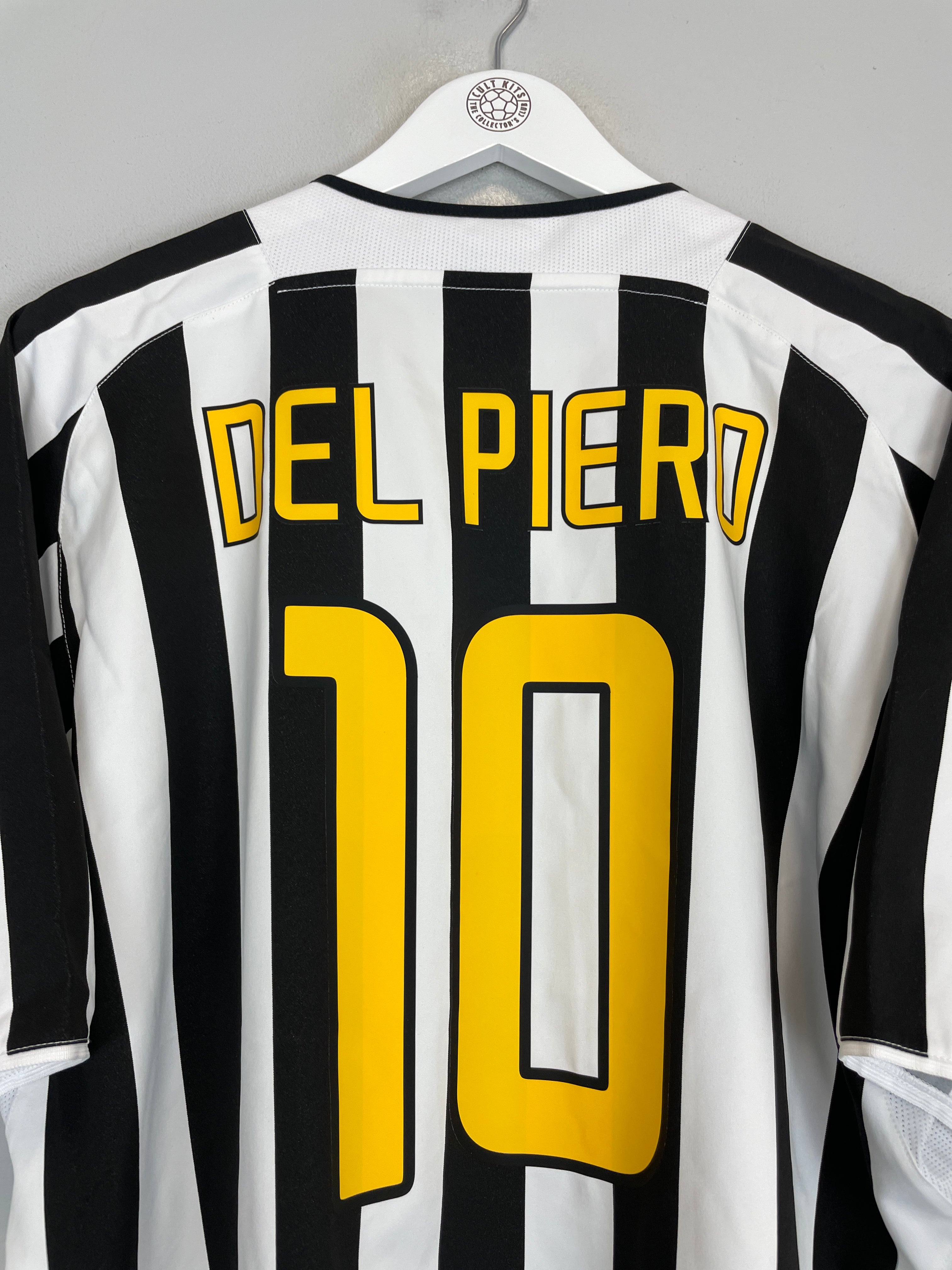 Shop 2003/04 JUVENTUS DEL PIERO #10 HOME SHIRT (XL) NIKE, classic football shirts, vintage football shirts & retro soccer jerseys at Cult Kits