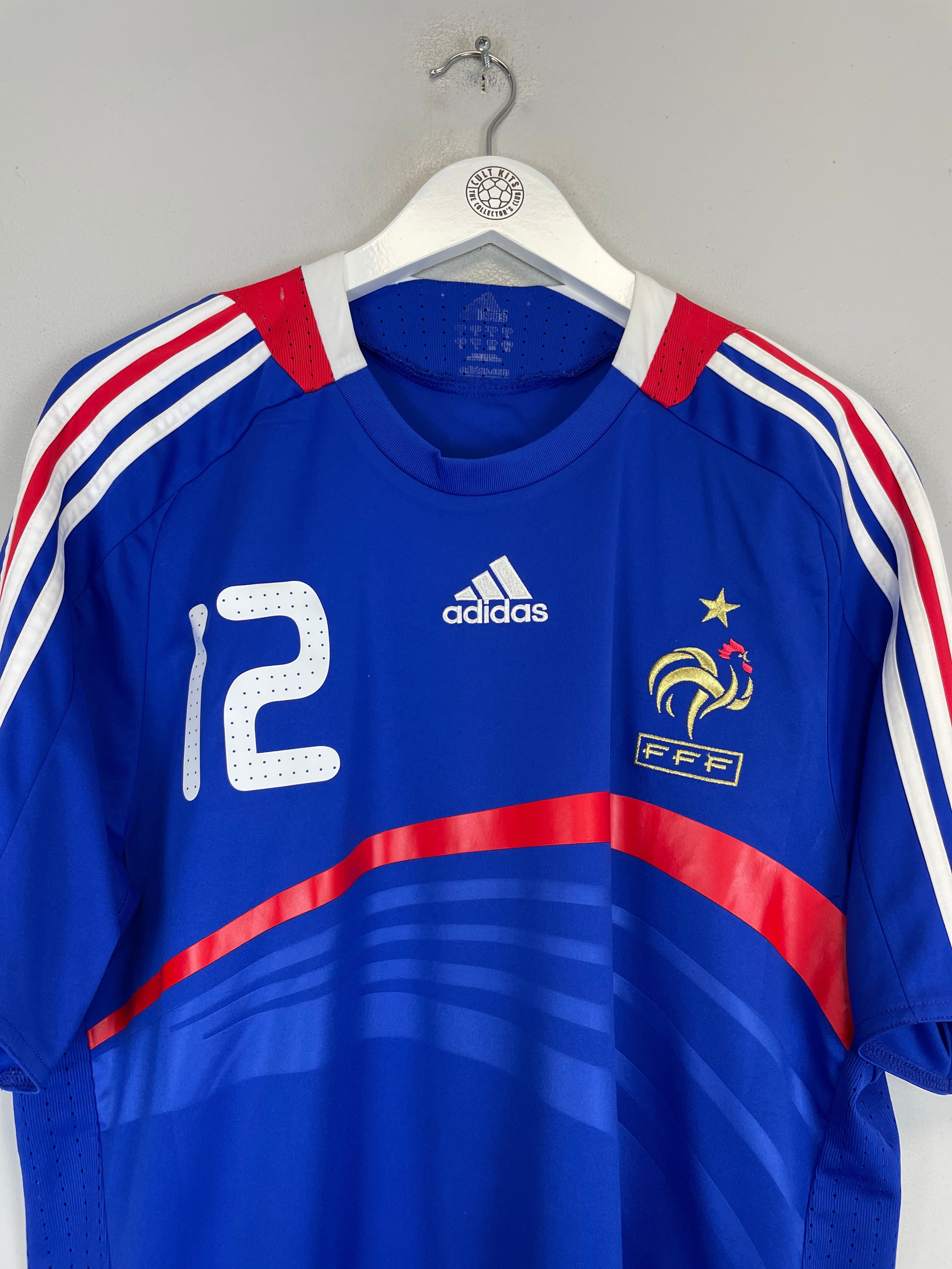 Shop 2007/08 FRANCE HENRY #12 HOME SHIRT (L) ADIDAS, classic football shirts, vintage football shirts & retro soccer jerseys at Cult Kits