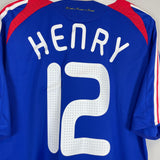 Shop 2007/08 FRANCE HENRY #12 HOME SHIRT (L) ADIDAS, classic football shirts, vintage football shirts & retro soccer jerseys at Cult Kits