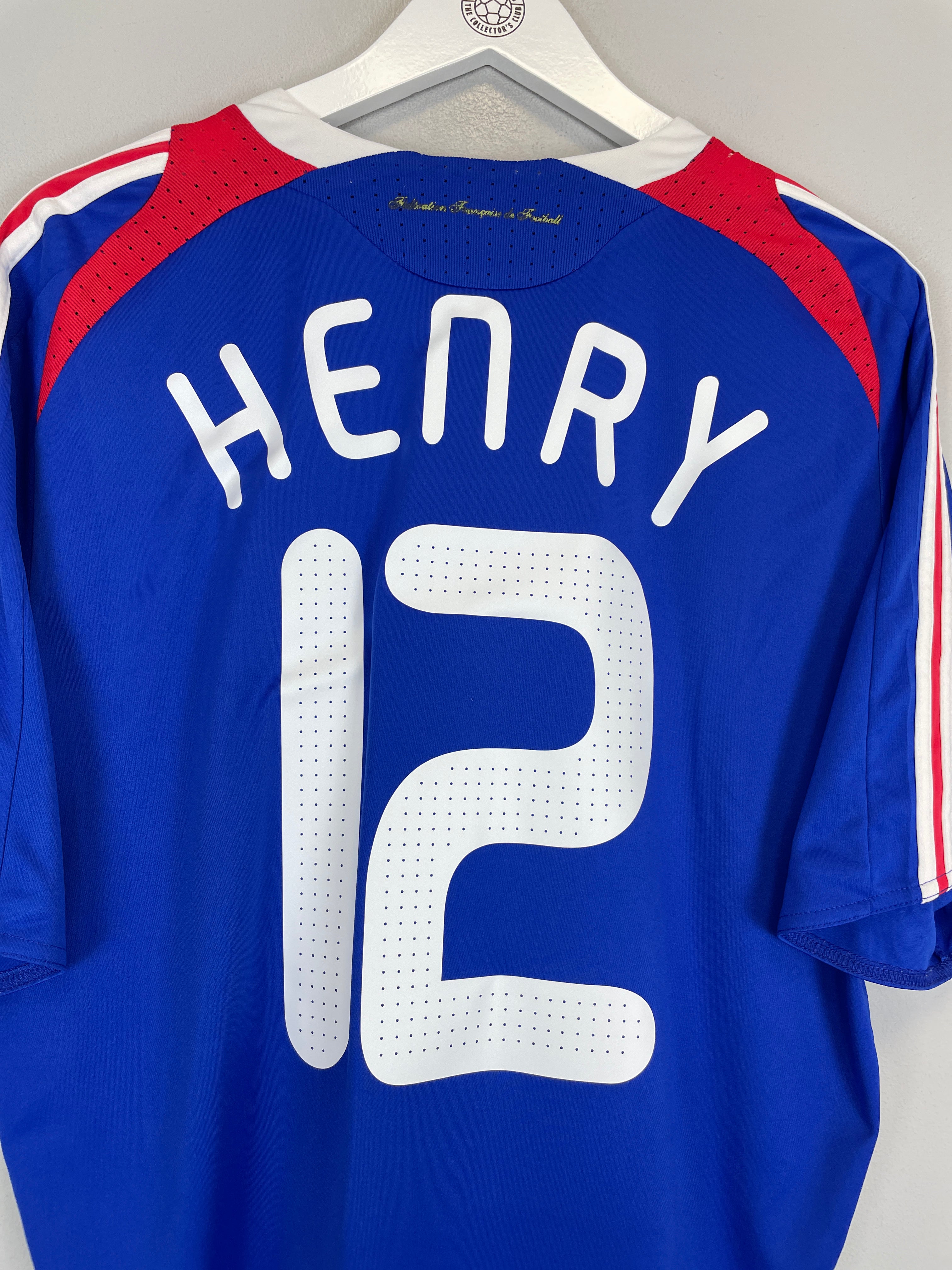 Shop 2007/08 FRANCE HENRY #12 HOME SHIRT (L) ADIDAS, classic football shirts, vintage football shirts & retro soccer jerseys at Cult Kits