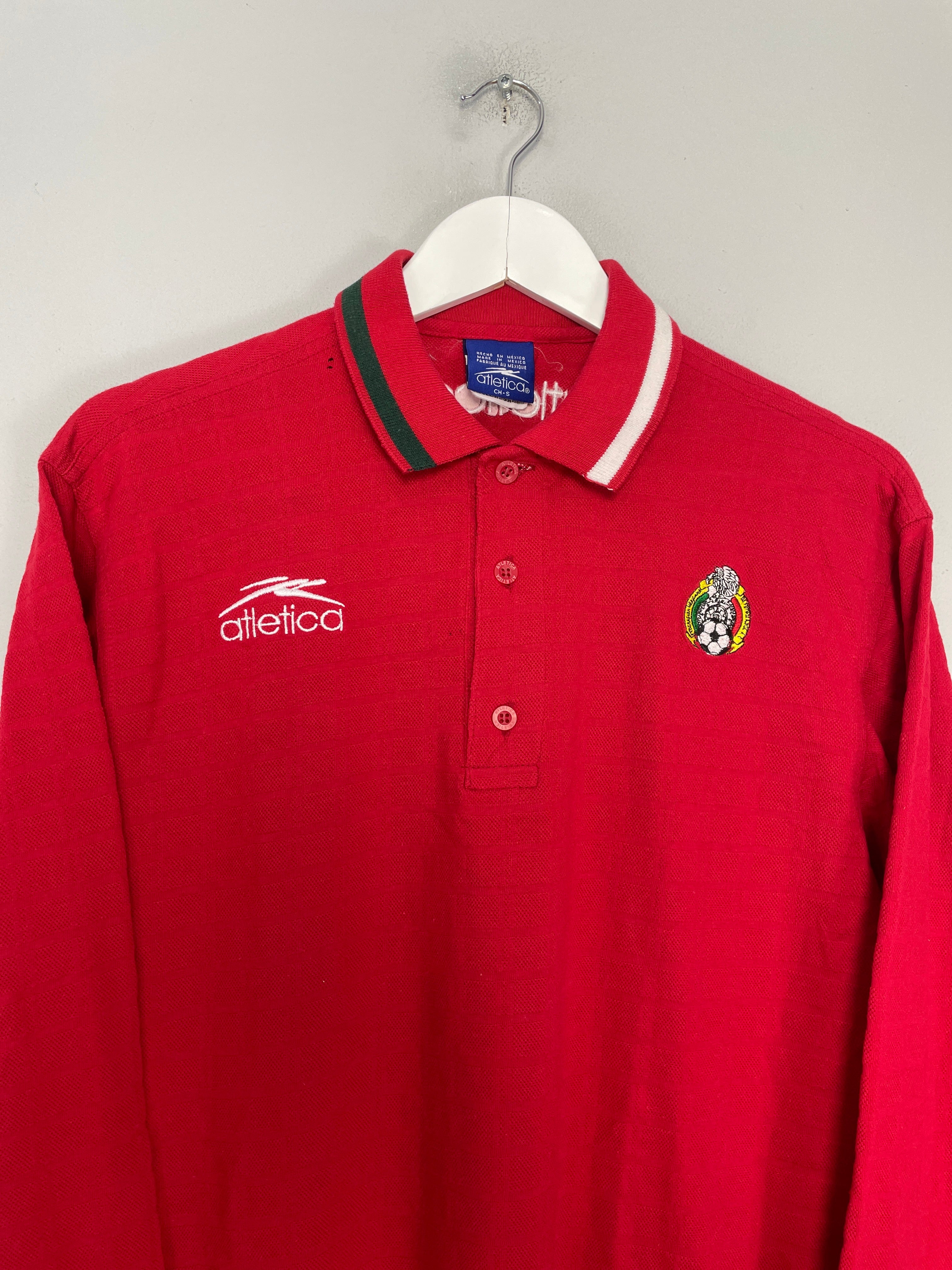 Shop 2000/01 MEXICO POLO SHIRT (S) ATLETICA, classic football shirts, vintage football shirts & retro soccer jerseys at Cult Kits