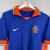 Shop 1997/98 NETHERLANDS AWAY SHIRT (M) NIKE, classic football shirts, vintage football shirts & retro soccer jerseys at Cult Kits