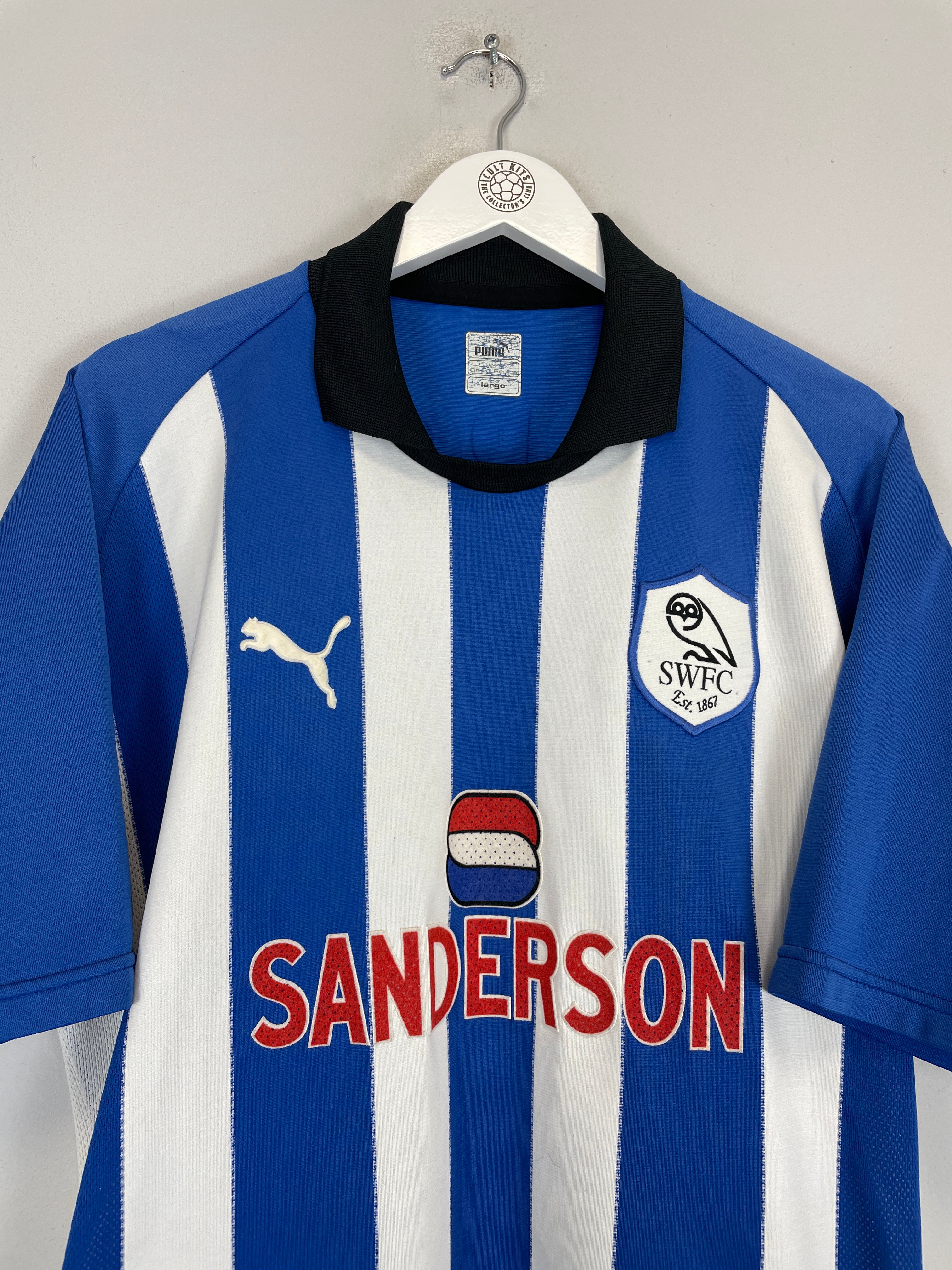 Shop 1999/00 SHEFFIELD WEDNESDAY CARBONE #8 HOME SHIRT (L) PUMA, classic football shirts, vintage football shirts & retro soccer jerseys at Cult Kits