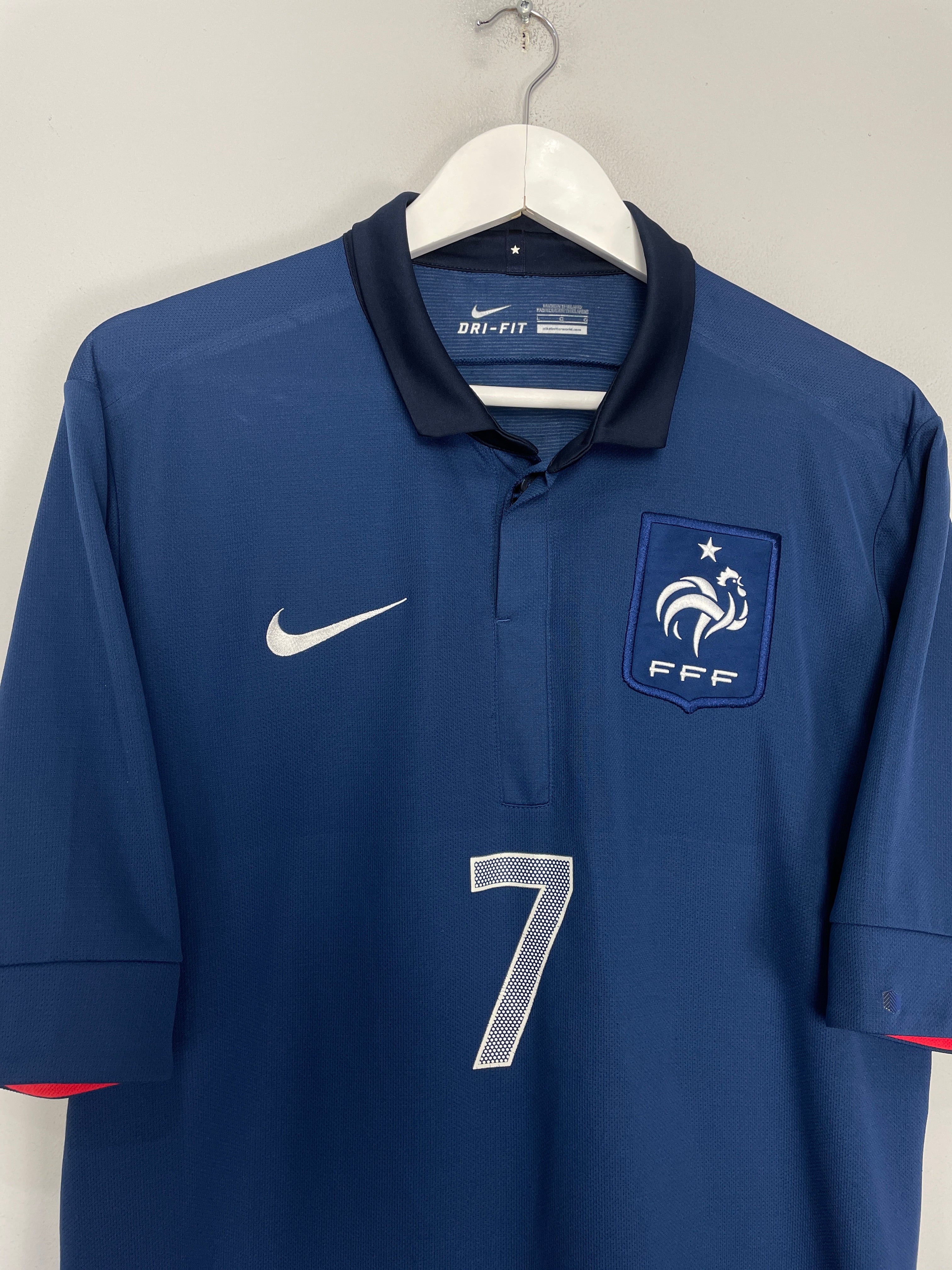 Shop 2011/12 FRANCE RIBERY #7 HOME SHIRT (L) NIKE, classic football shirts, vintage football shirts & retro soccer jerseys at Cult Kits