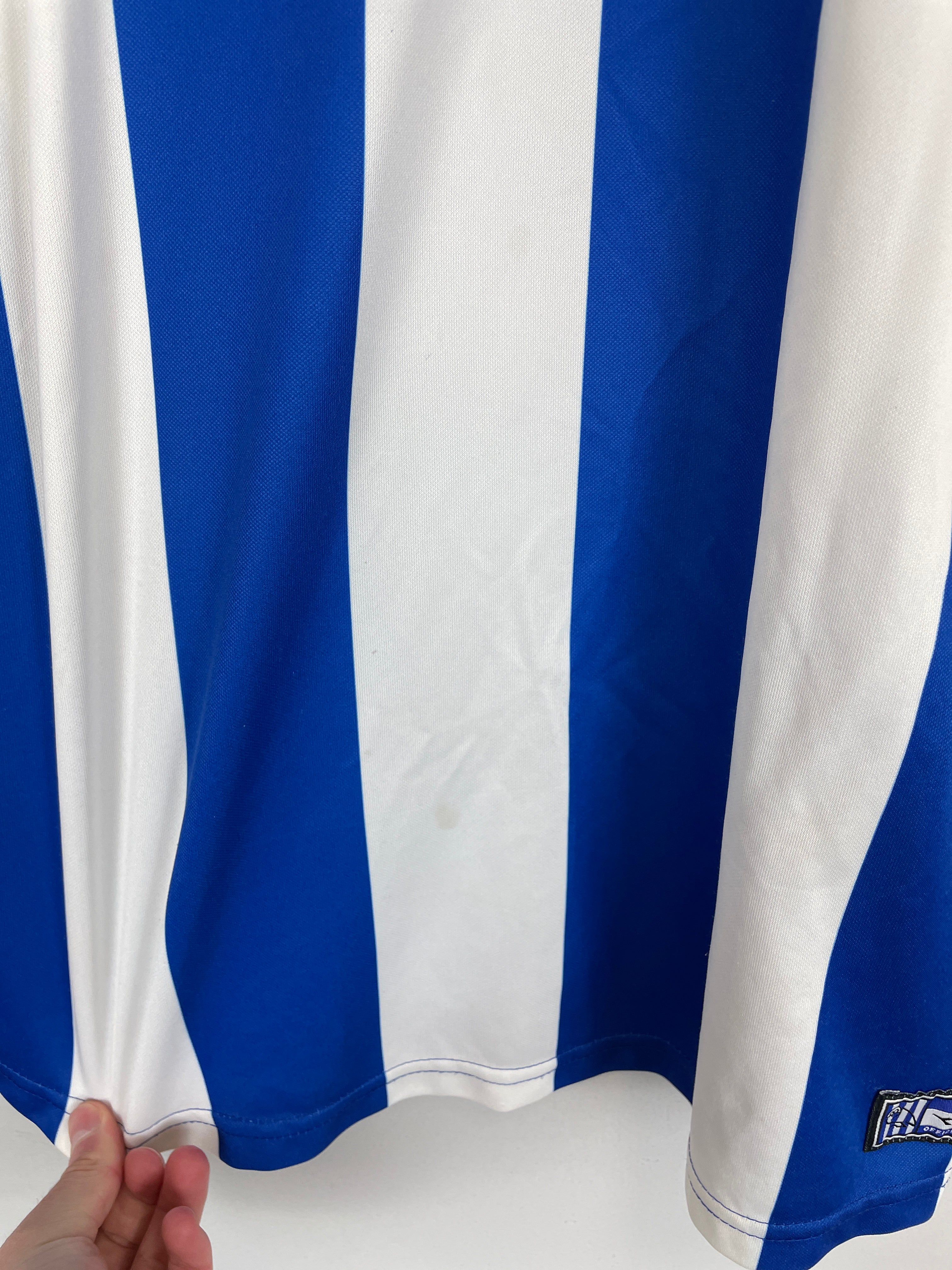 Shop 2003/05 SHEFFIELD WEDNESDAY SIBON #9 HOME SHIRT (XL) DIADORA, classic football shirts, vintage football shirts & retro soccer jerseys at Cult Kits