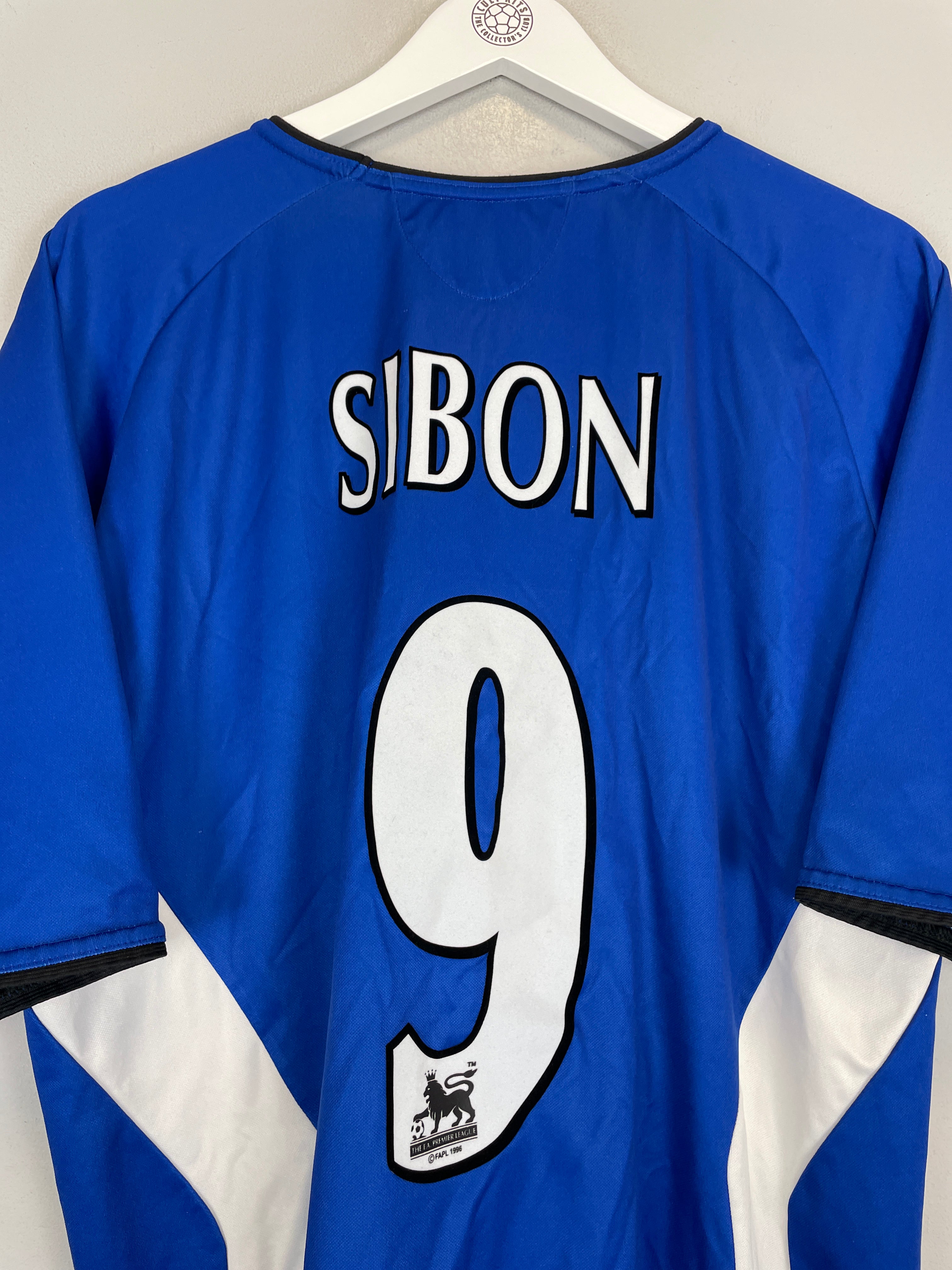 Shop 2003/05 SHEFFIELD WEDNESDAY SIBON #9 HOME SHIRT (XL) DIADORA, classic football shirts, vintage football shirts & retro soccer jerseys at Cult Kits