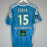 2006/07 MARSEILLE ZUBAR #15 *MATCH ISSUE+SIGNED* AWAY SHIRT (L) ADIDAS