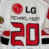 Shop 2008/09 SANTOS RICHARLYSON #20 HOME SHIRT (M) REEBOK, classic football shirts, vintage football shirts & retro soccer jerseys at Cult Kits