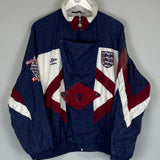 1990/92 ENGLAND TRACK JACKET (L) UMBRO