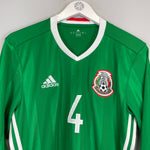Shop 2016/17 MEXICO R.MARQUEZ #4 L/S HOME SHIRT (M) ADIDAS, classic football shirts, vintage football shirts & retro soccer jerseys at Cult Kits
