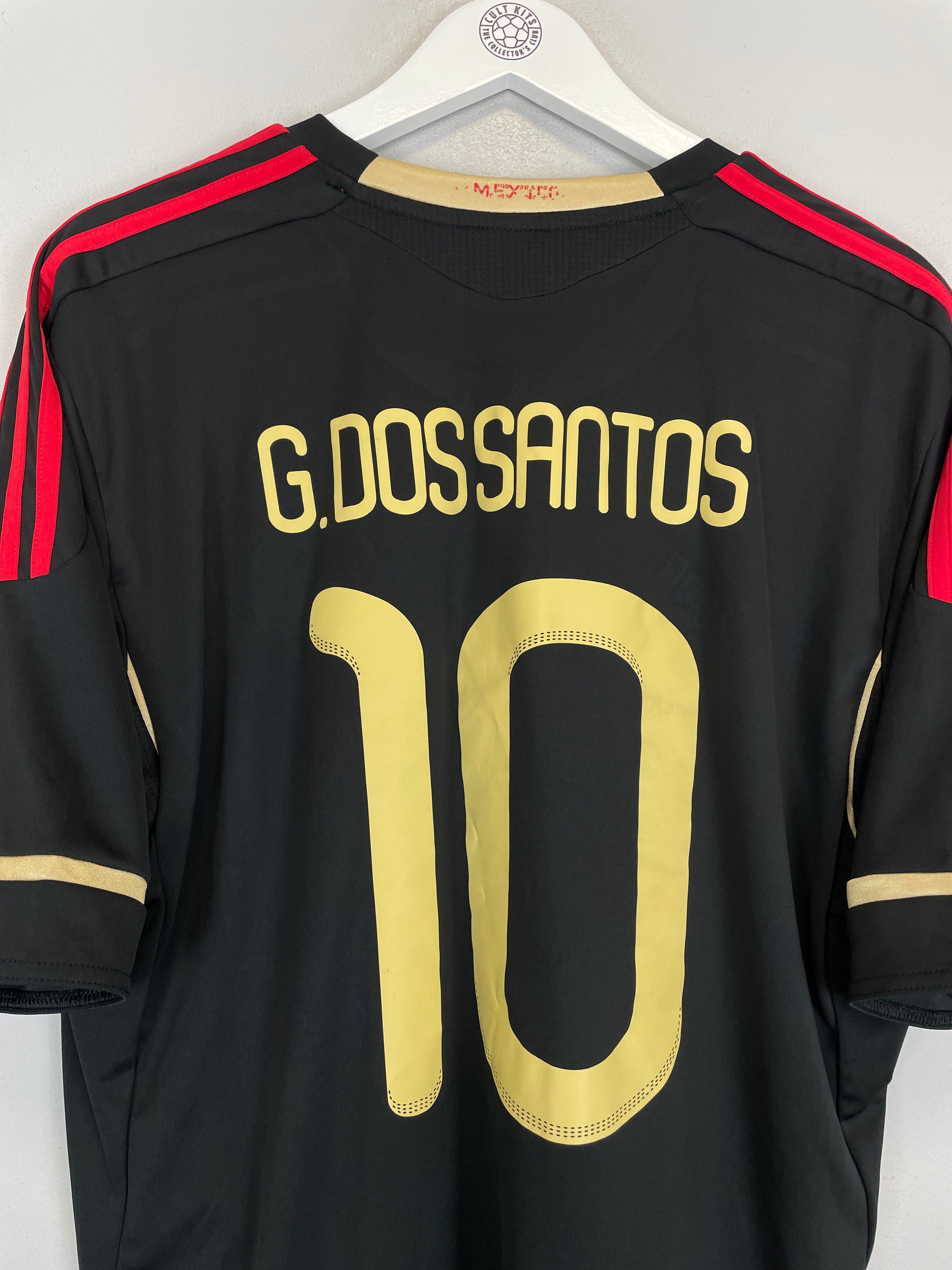 Shop 2010/11 MEXICO G.DOS SANTOS #10 AWAY SHIRT (XL) ADIDAS, classic football shirts, vintage football shirts & retro soccer jerseys at Cult Kits