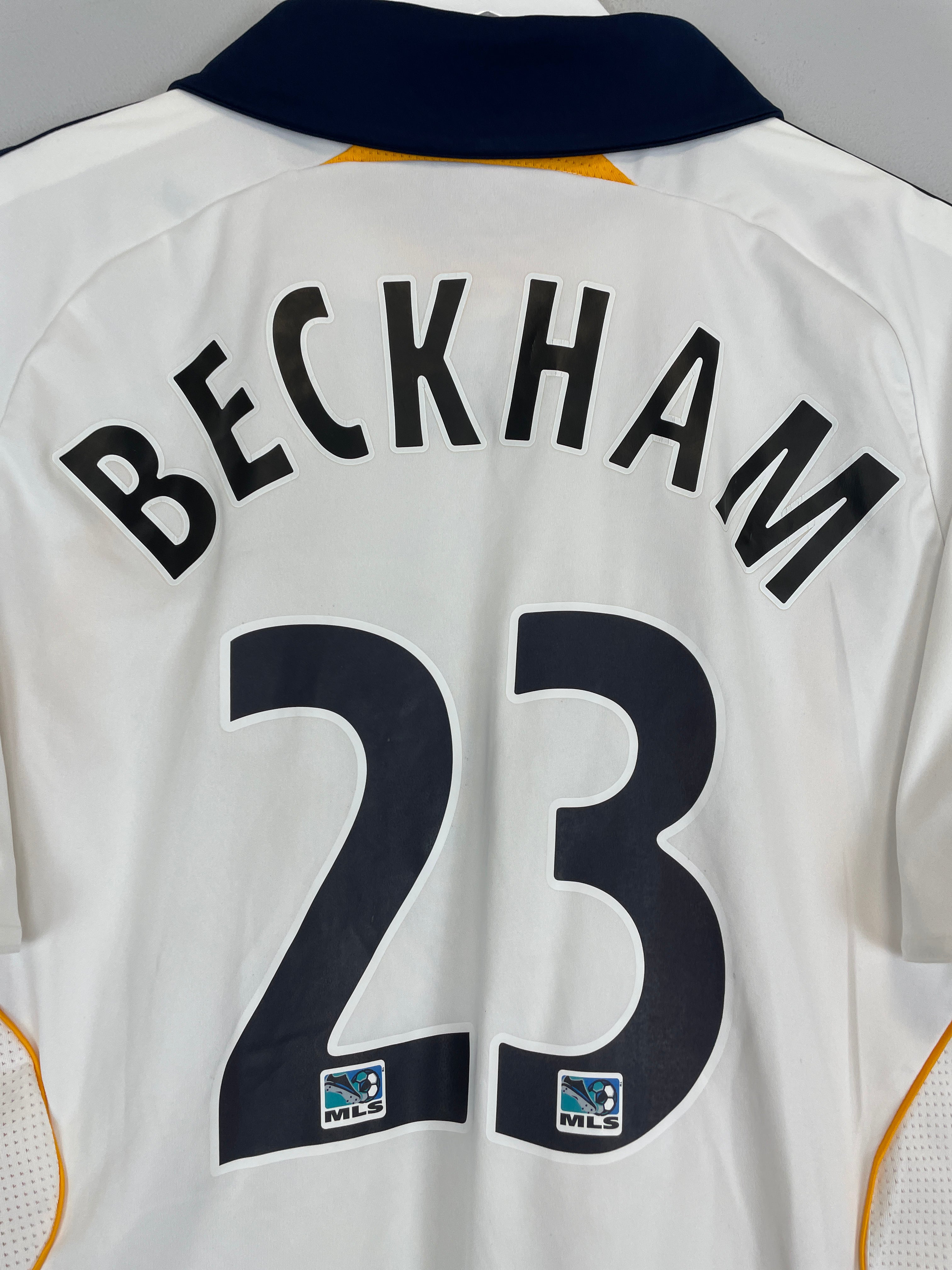 Shop 2007/08 LA GALAXY BECKHAM #32 HOME SHIRT (M) ADIDAS, classic football shirts, vintage football shirts & retro soccer jerseys at Cult Kits