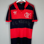 Shop 1985/86 FLAMENGO HOME SHIRT (M) ADIDAS, classic football shirts, vintage football shirts & retro soccer jerseys at Cult Kits