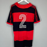 Shop 1985/86 FLAMENGO HOME SHIRT (M) ADIDAS, classic football shirts, vintage football shirts & retro soccer jerseys at Cult Kits