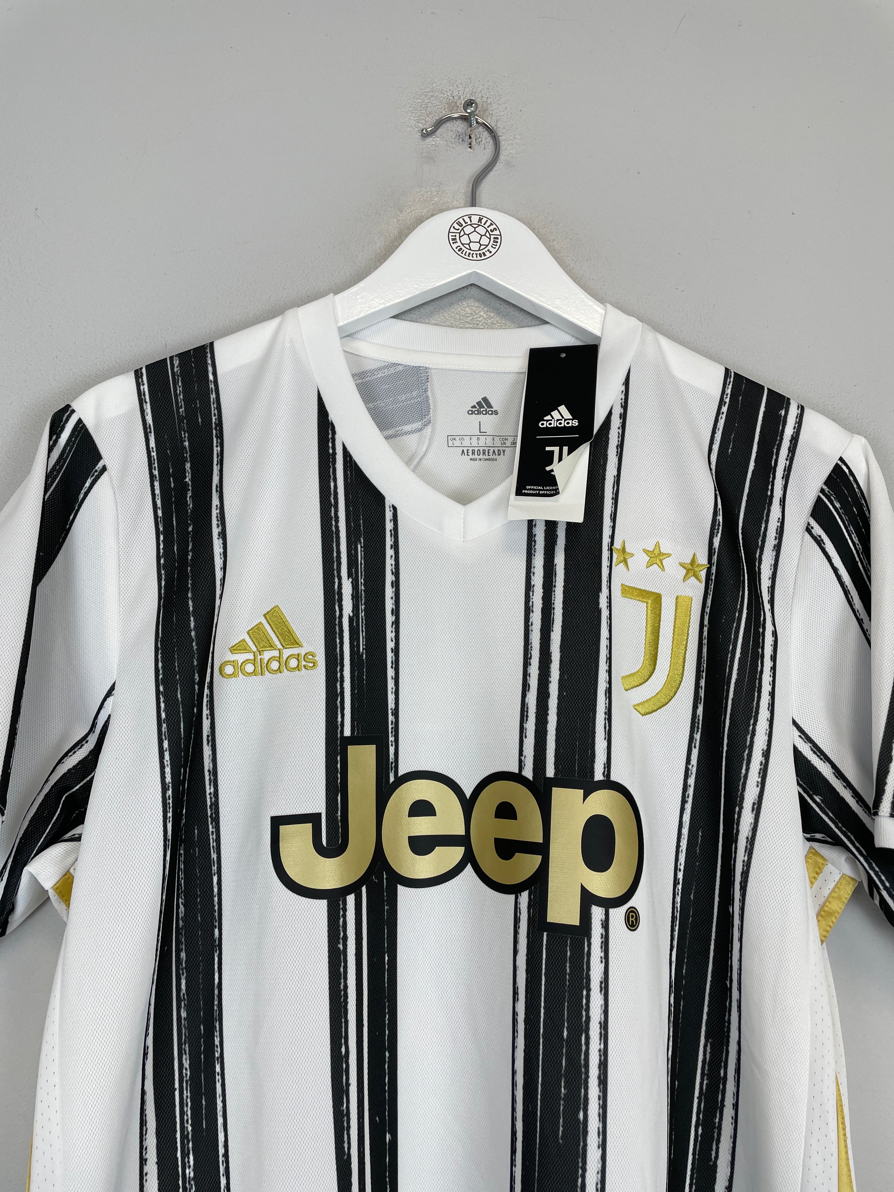 Shop 2020/21 JUVENTUS RONALDO #7 *BNWT* HOME SHIRT (L) ADIDAS, classic football shirts, vintage football shirts & retro soccer jerseys at Cult Kits