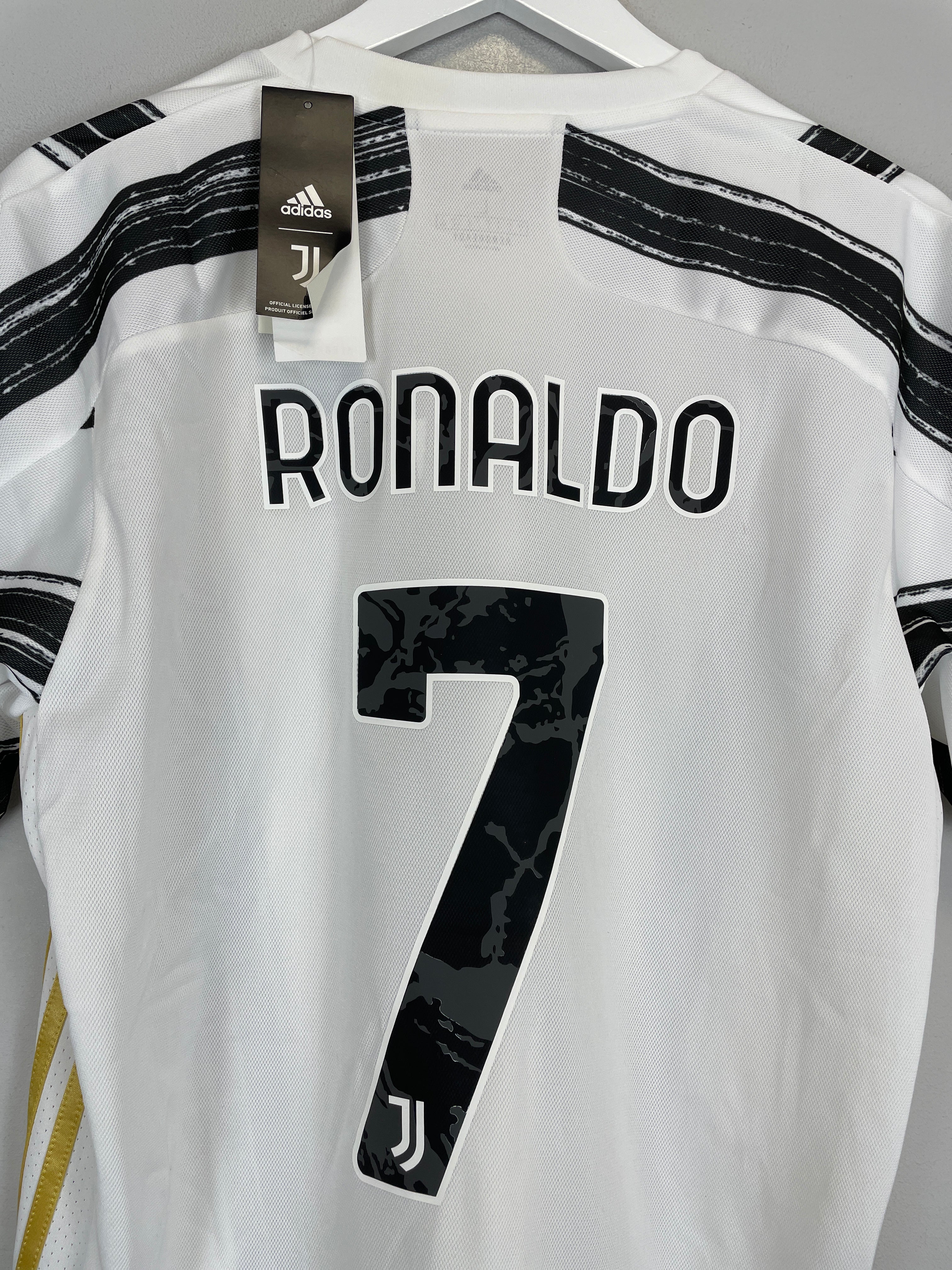 Shop 2020/21 JUVENTUS RONALDO #7 *BNWT* HOME SHIRT (L) ADIDAS, classic football shirts, vintage football shirts & retro soccer jerseys at Cult Kits